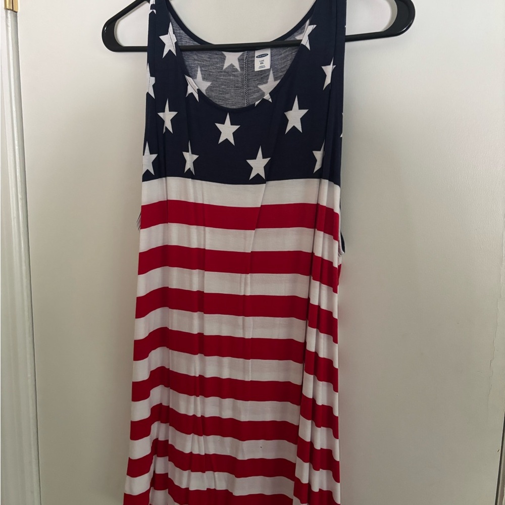 Old Navy Navy and White Starprint shirt